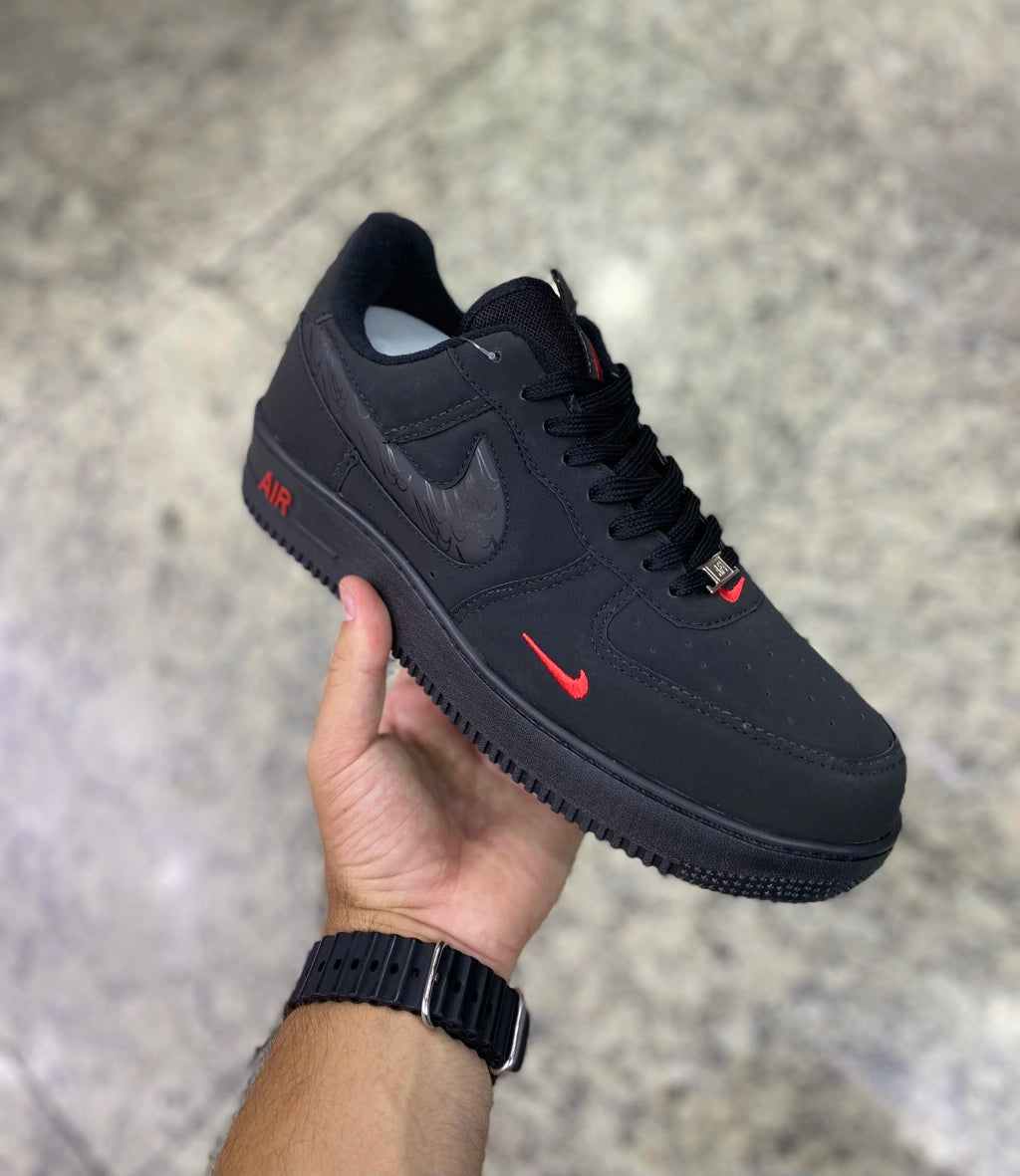 Air Force One 07 LV8 Reflective Swoosh Black Crimson 790 Addict