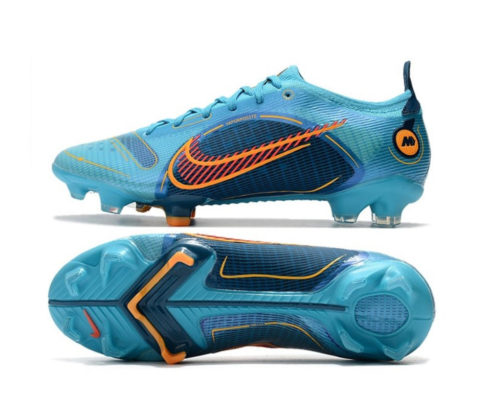 Crampon ‘Mercurial Vapor 14 Elite FG Bleu Chlorine Orange Laser Marina’